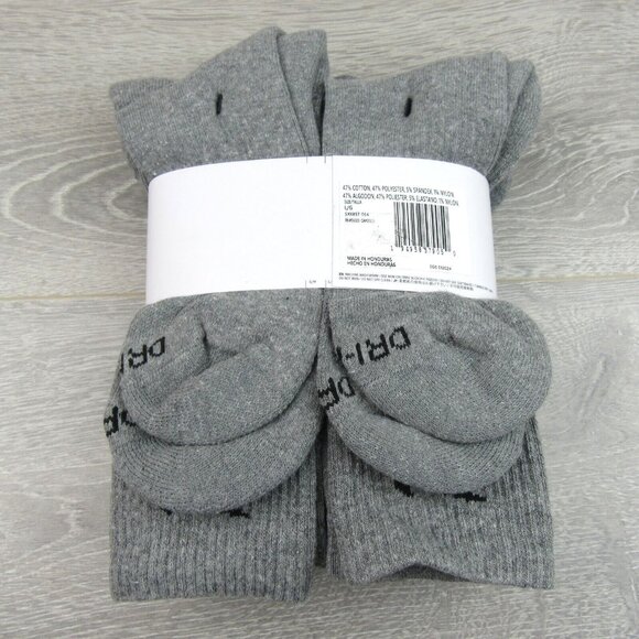 Nike Everyday Plus Cushioned Crew Socks Mens Size 8-12 Grey NEW - Picture 9 of 10